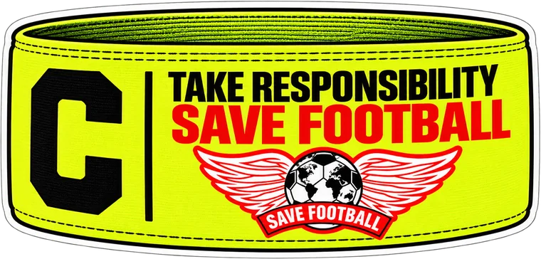 Sticker: Take responsibility — Save Football captain armband