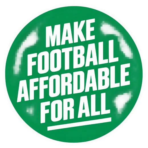Sticker: Make football affordable for all